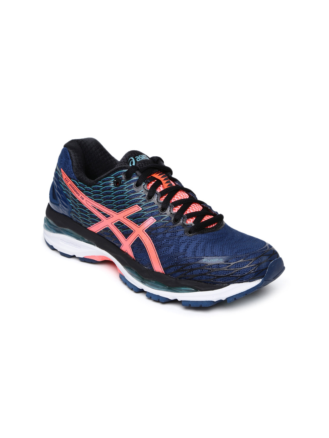 navy asics womens shoes