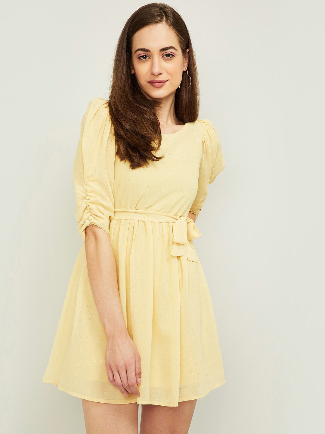 Buy Ginger By Lifestyle Yellow Dress Dresses for Women 15153626 Myntra