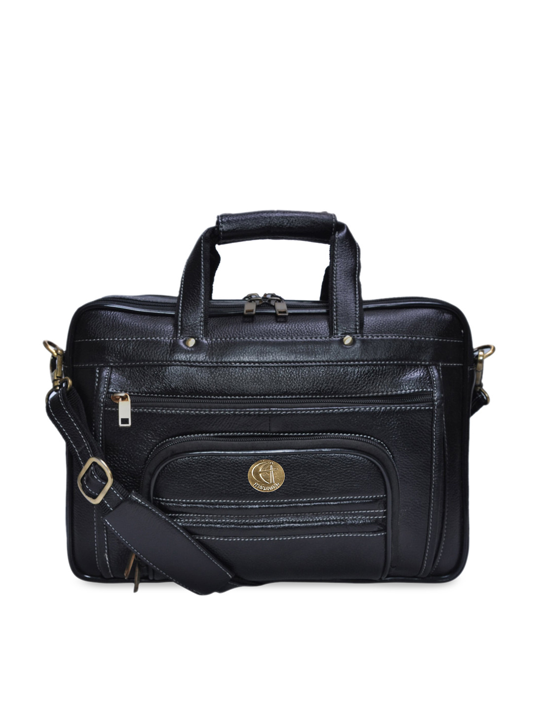 Buy HiLEDER Unisex Black Leather Laptop Bag Laptop Bag for Unisex 15154900 Myntra