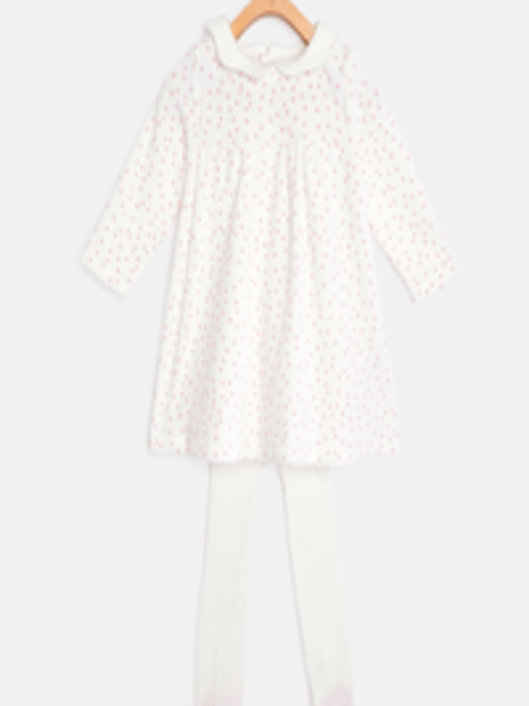 Buy Marks & Spencer Infant Girls White & Pink Ditsy Print A Line Winter