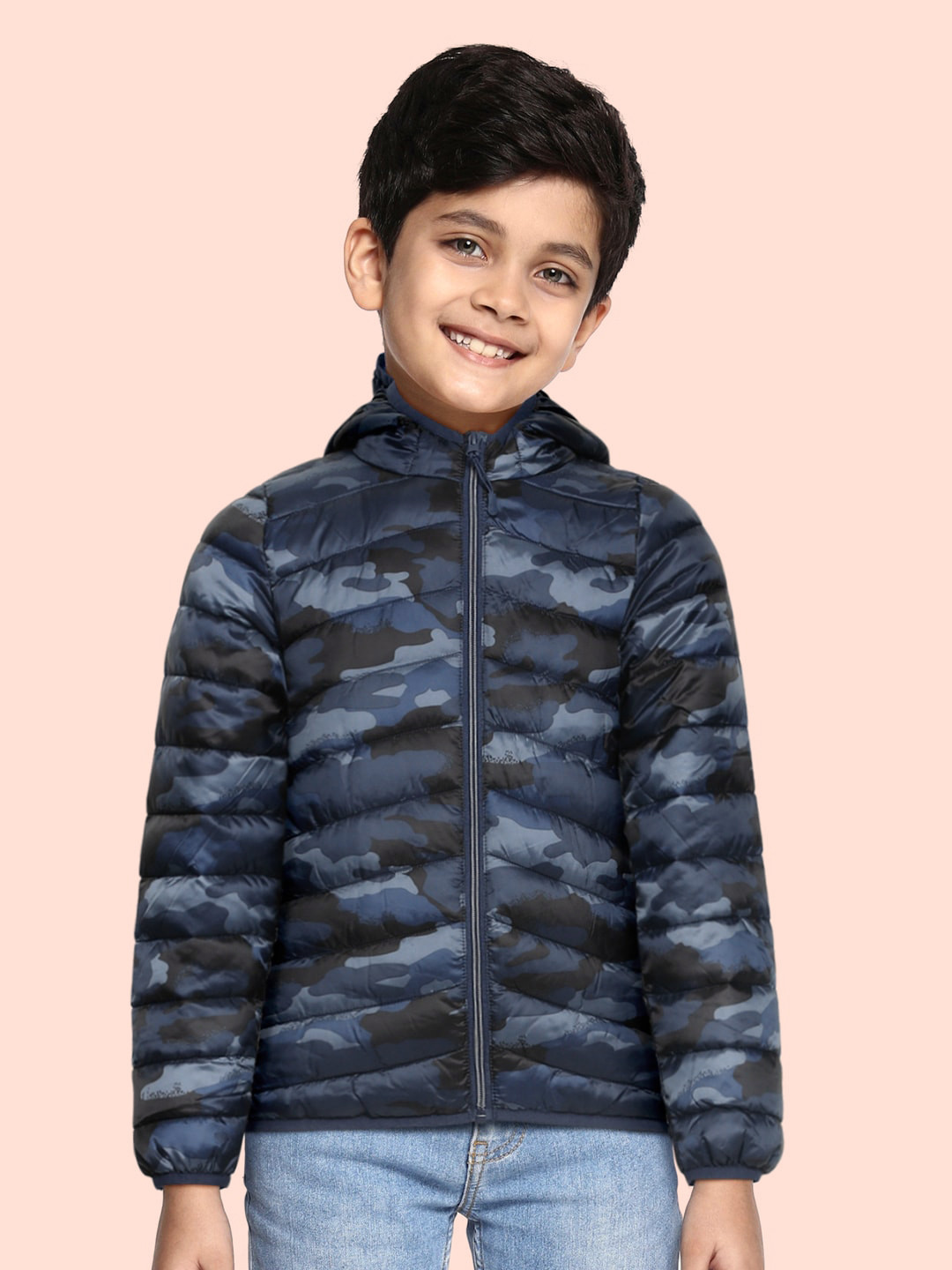Buy Marks & Spencer Boys Navy Blue Black Camouflage Print Stormwear
