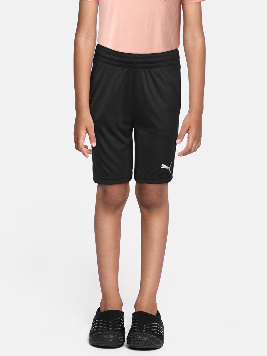 Buy Puma Boys Black Active Interlock Sports Shorts - Shorts for Boys ...