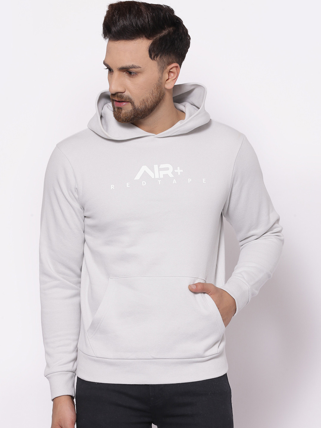 Buy Red Tape Men Grey Hooded Sweatshirt Sweatshirts for Men 15162260