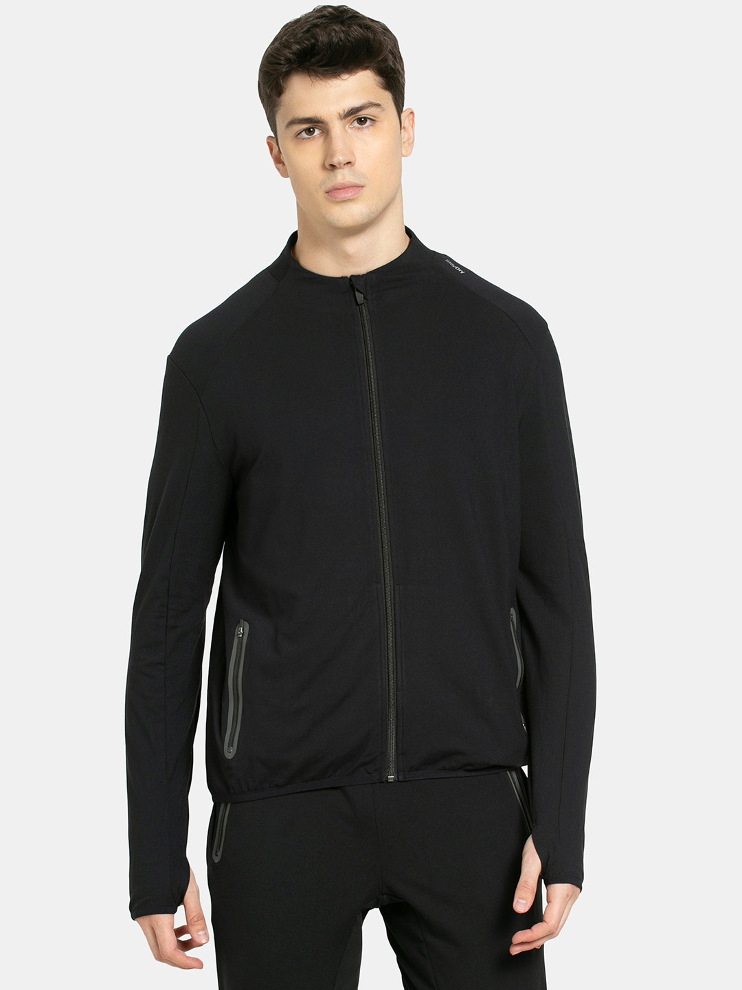 Buy Jockey Men Black Sporty Jacket - Jackets for Men 15172850 | Myntra