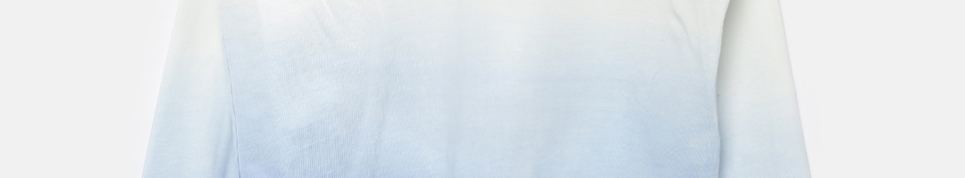 Buy Marks & Spencer Kids Girls White & Blue Ombre Dyed Sweatshirt ...