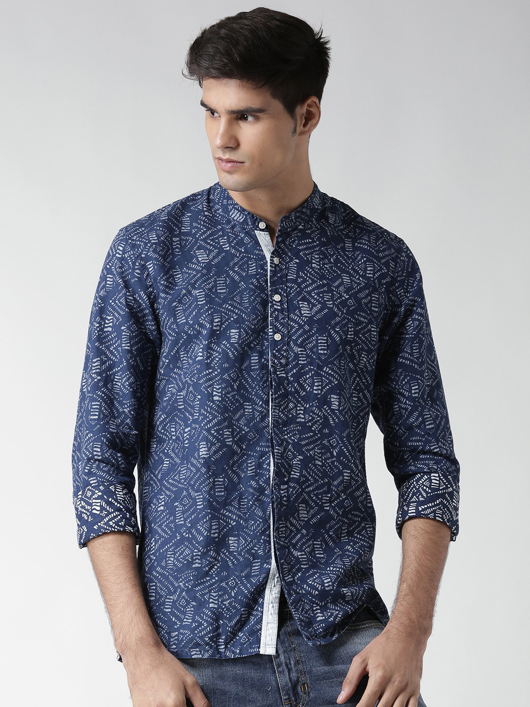Scotch & Soda Regular Fit Mens Blue Shirt