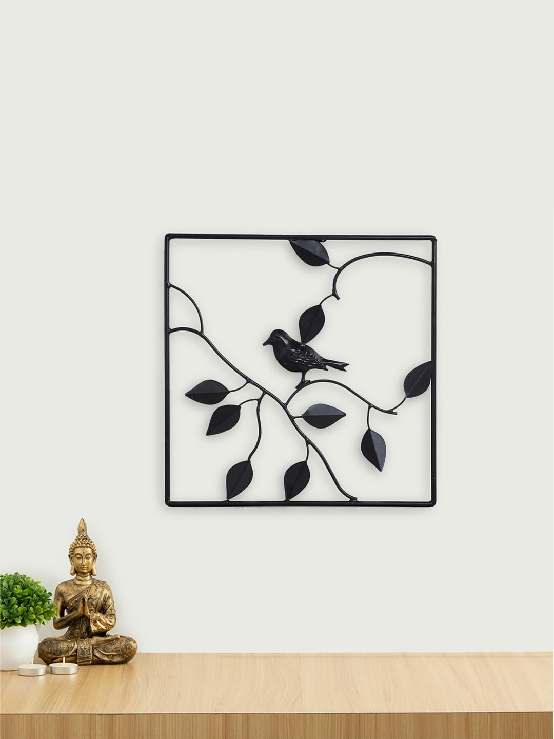 Buy Home Centre Black Solid Iliano Bird Wall Art Wall Decor for