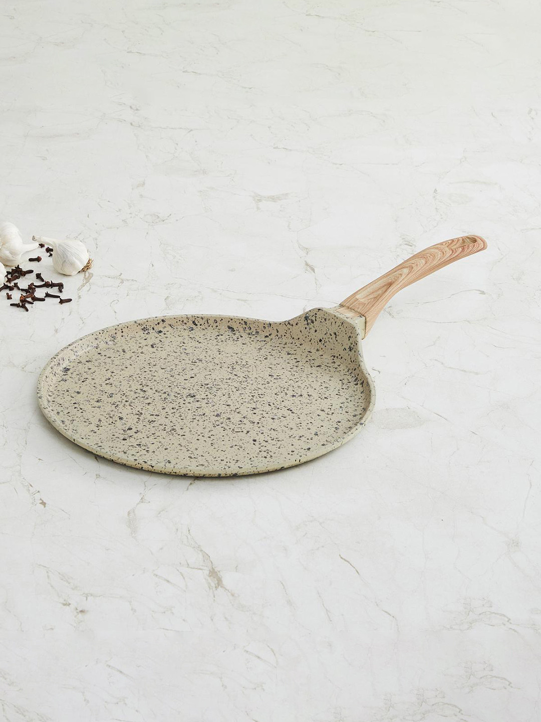 Buy Home Centre Beige Coloured Granite Coated Crepe Pan Cookware for