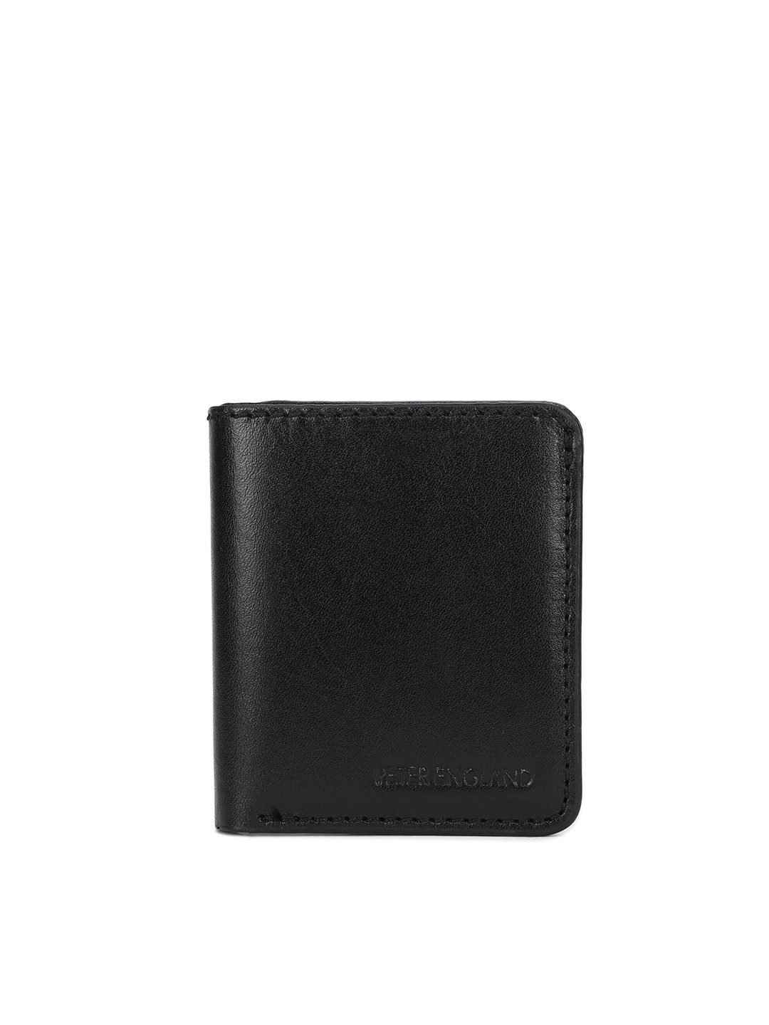 Buy Peter England Men Black Solid Two Fold Leather Wallet Wallets for