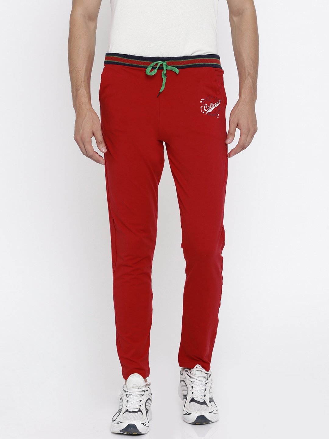 sporto red track pants