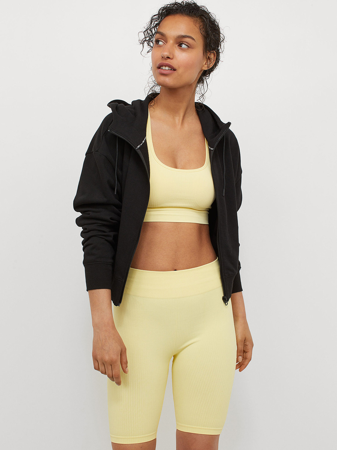 Buy H&M Women Yellow Seamless Biker Shorts Shorts for Women 15193646