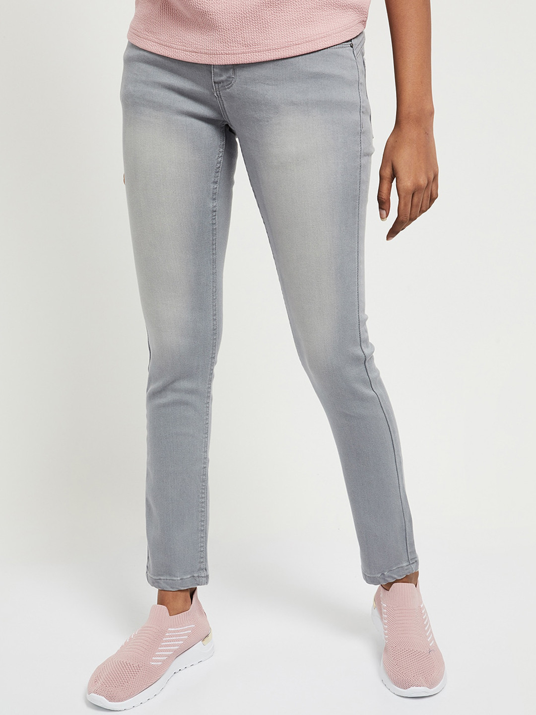 Buy Max Women Grey Skinny Fit Jeans Jeans for Women 15199126 Myntra