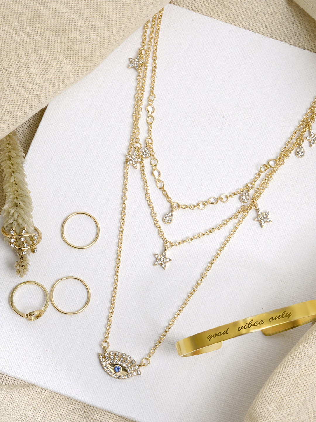 Buy JOKER & WITCH Gold Toned Razzle Dazzle Jewellery Set Jewellery