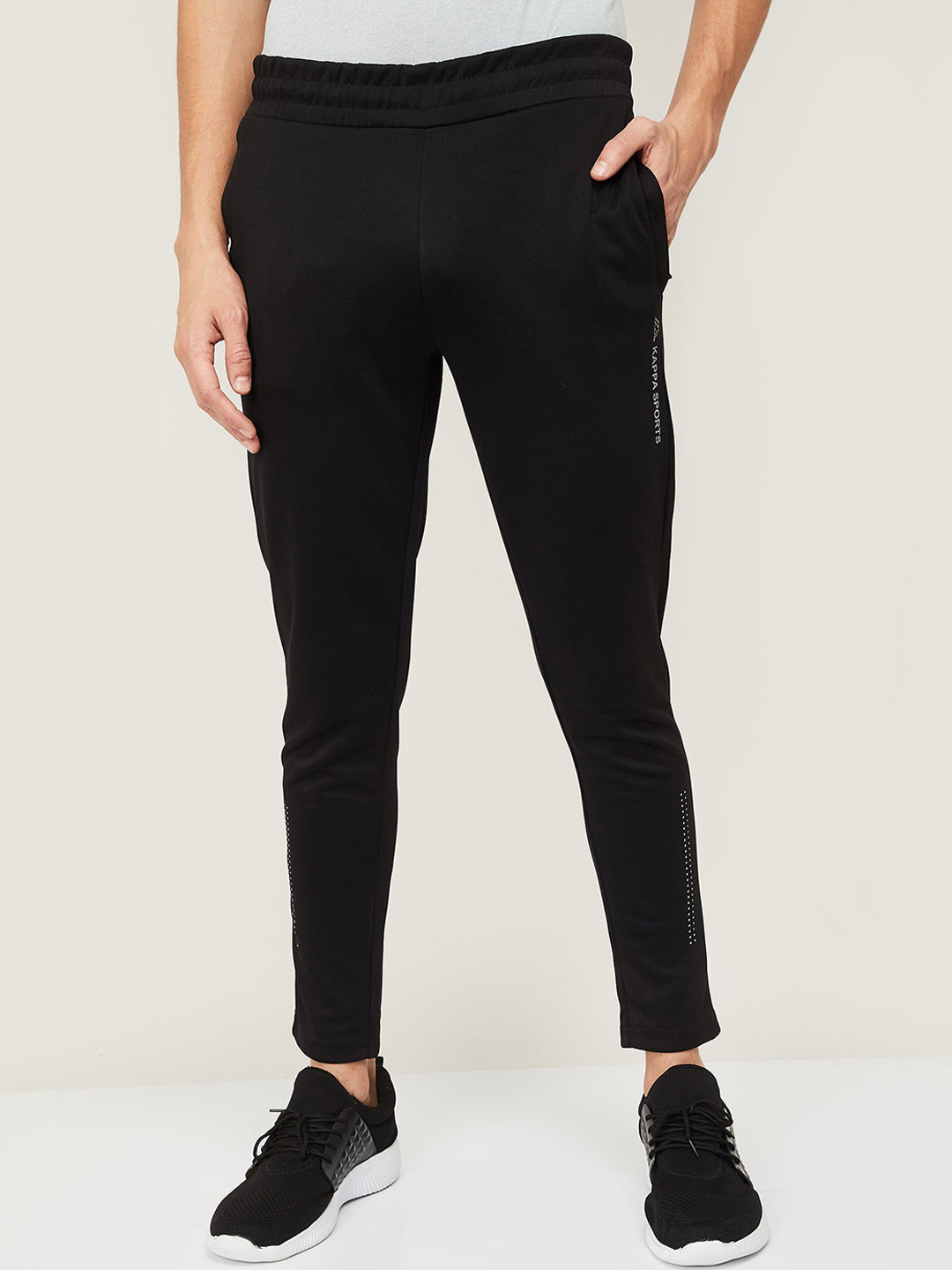 Buy Kappa Men Black Solid Track Pants Track Pants for Men 15218970