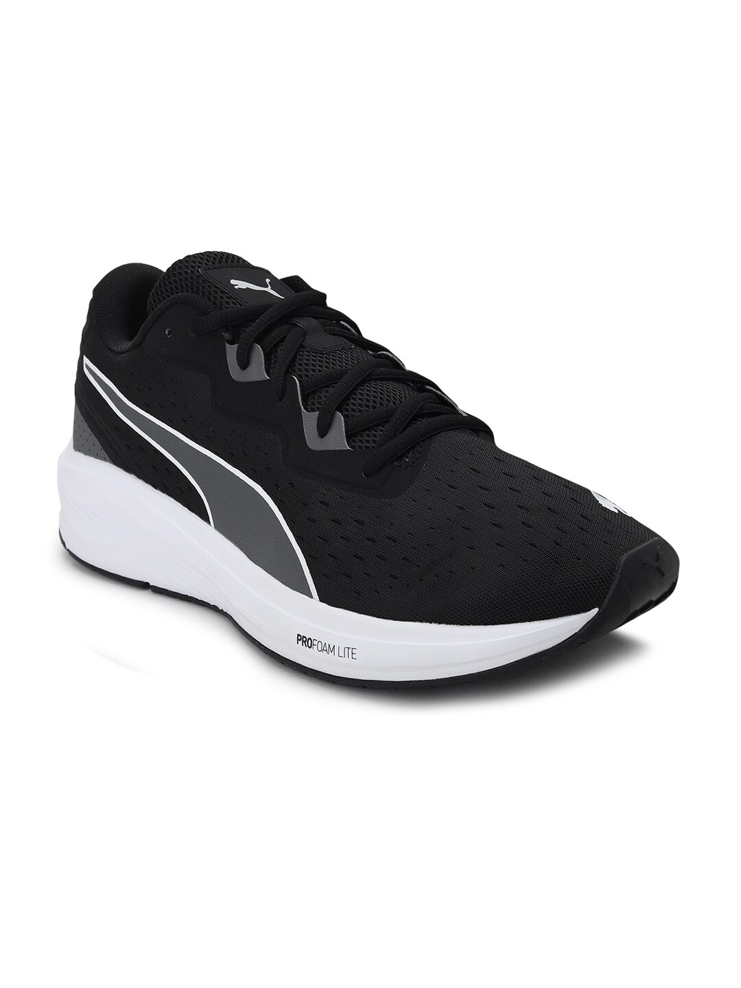 Buy Puma Unisex Black & White Textile Running Shoes - Sports Shoes for ...