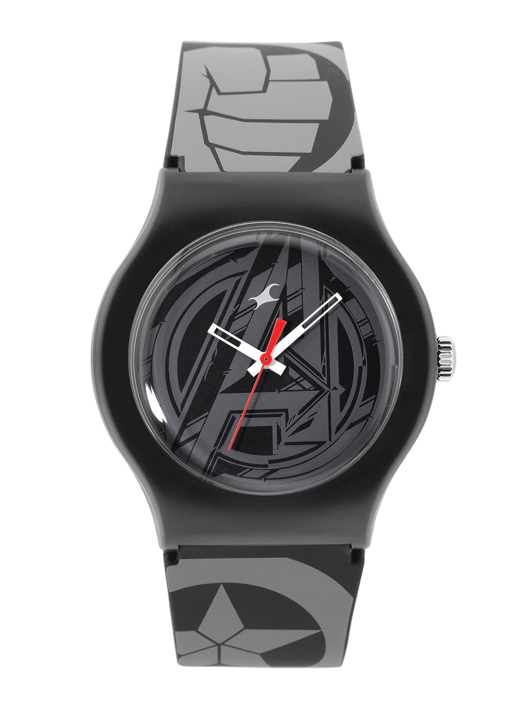 Buy Fastrack Unisex Black Marvel Avengers Analogue Watch 9915PP93