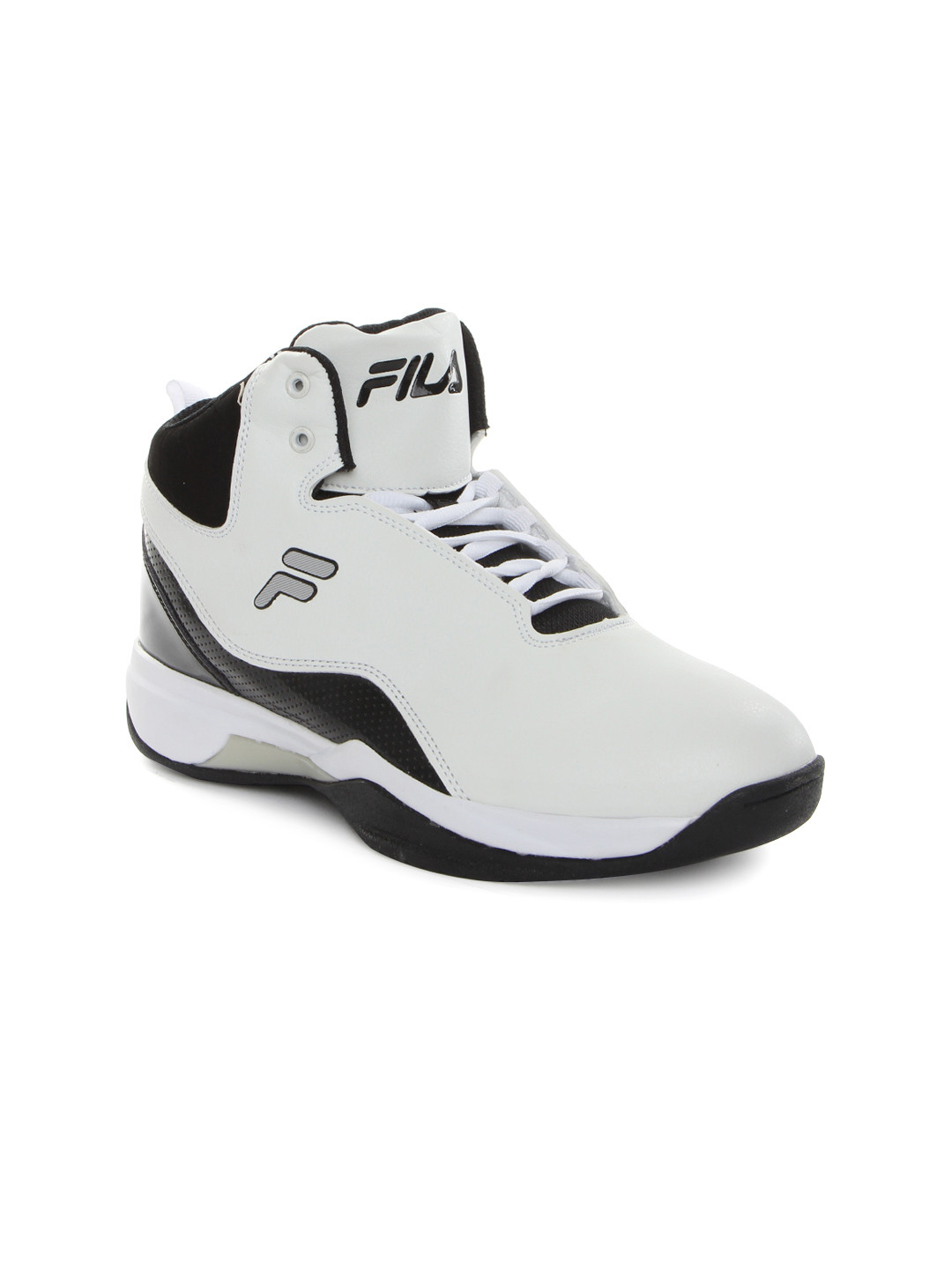 Buy FILA Men White & Black Montana Plus Basketball Shoes Sports Shoes