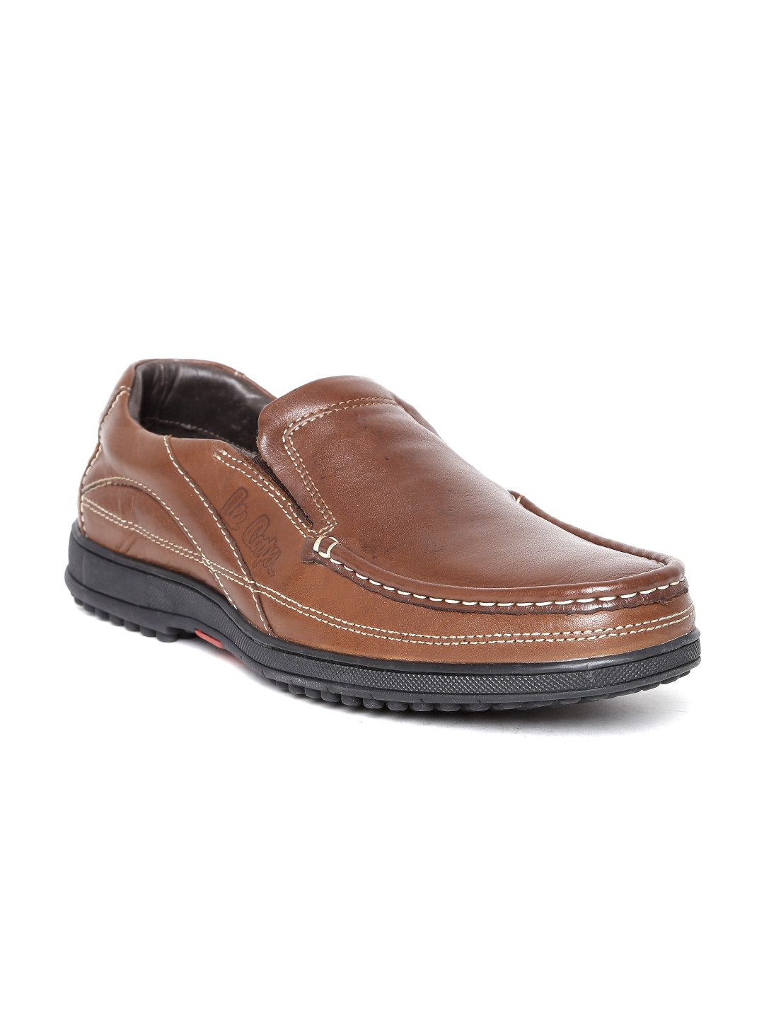 lee cooper men's leather slippers