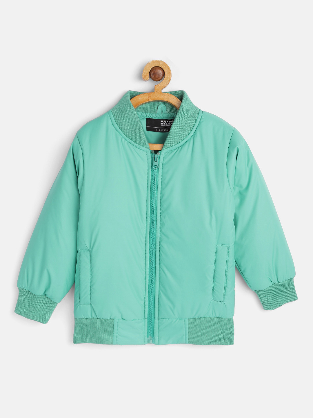 Buy HERE&NOW Boys Green Solid Bomber Jacket Jackets for Boys 15237752