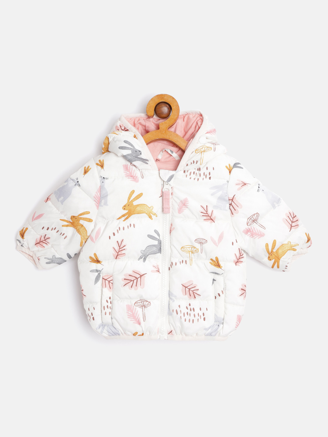 Buy Marks & Spencer Boys Cream Coloured Floral Padded Jacket Jackets