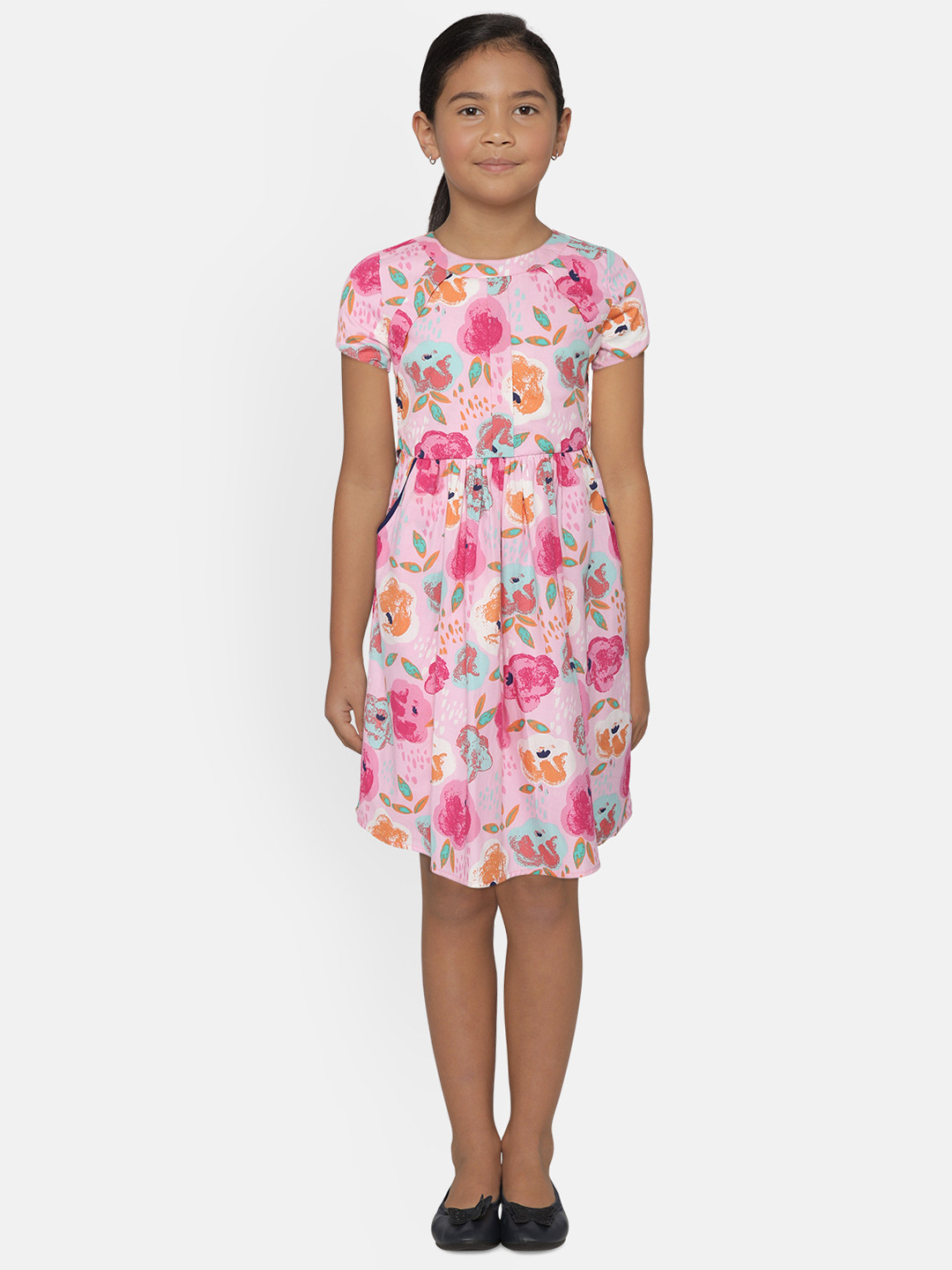 Buy Bella Moda Pink Floral Dress Dresses for Girls 15247822 Myntra