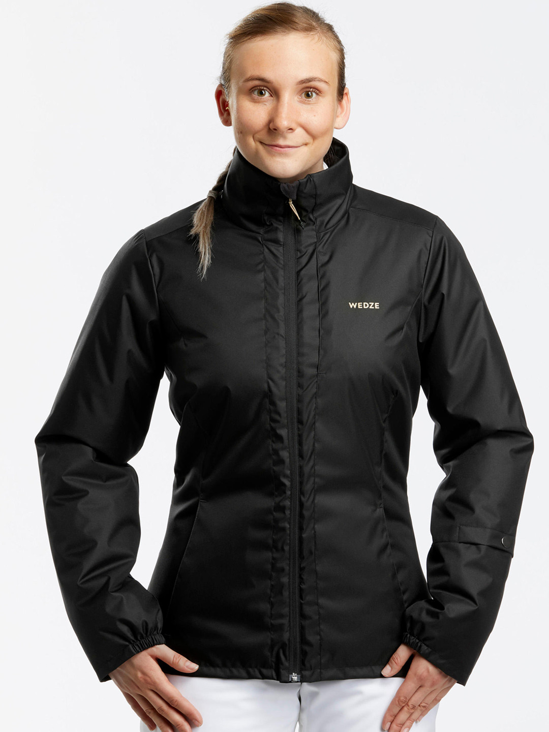 Buy WEDZE By Decathlon Women Black Water Resistant Outdoor Padded