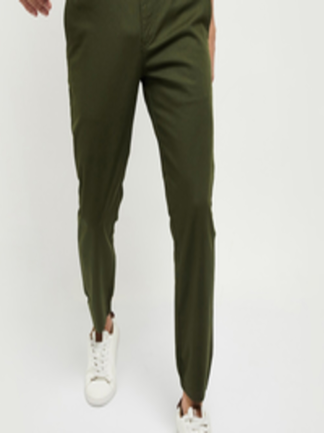 Buy Max Men Green Trousers - Trousers for Men 15263198 | Myntra
