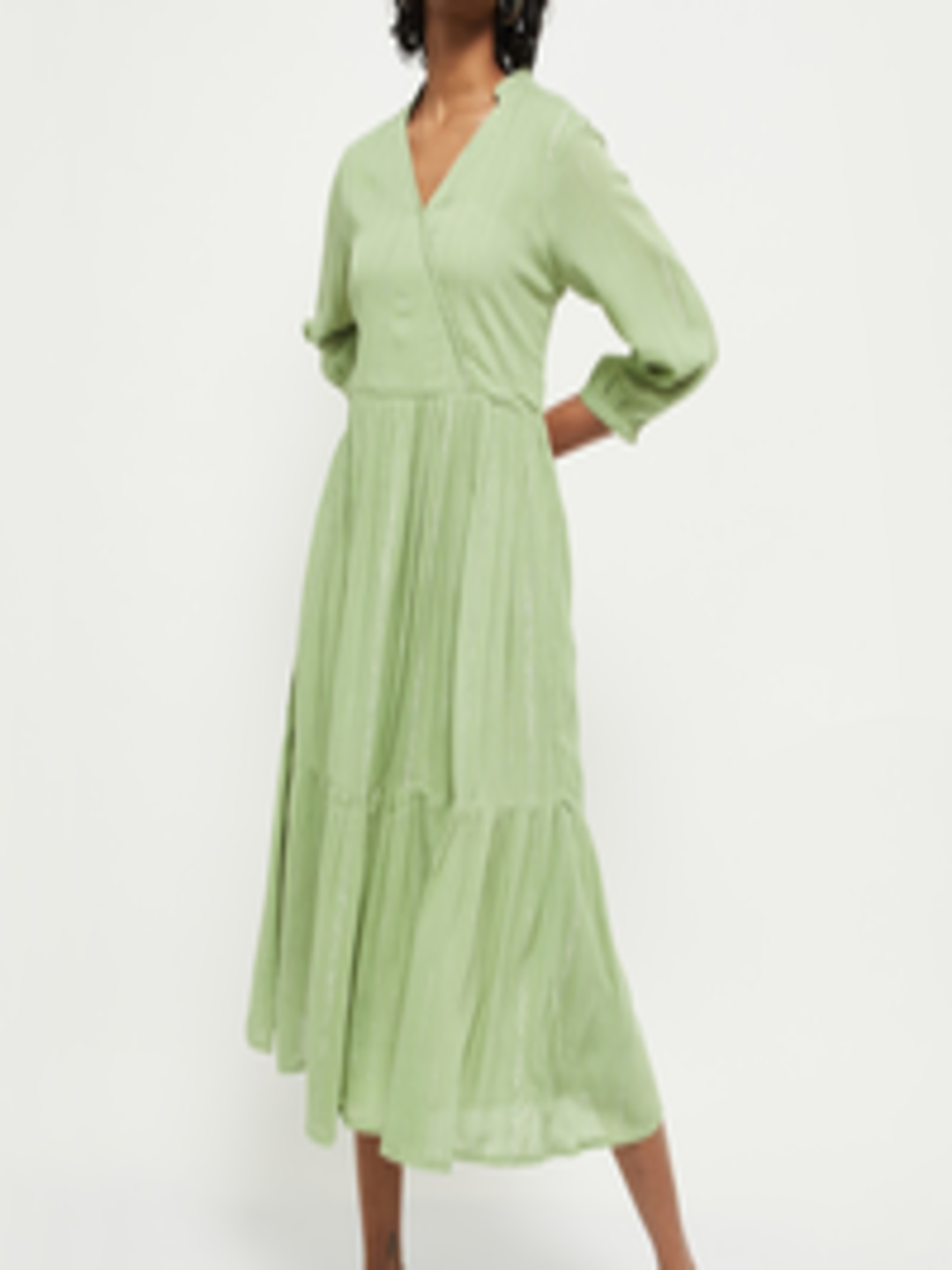 Buy Max Green Midi Dress - Ethnic Dresses for Women 15265704 | Myntra