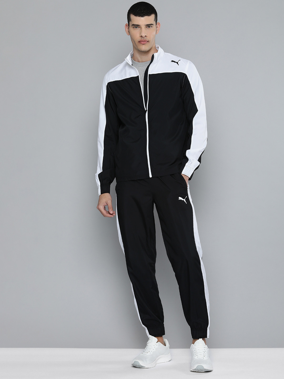 Buy Puma Men Regular Fit Colourblocked Training Tracksuit Tracksuits