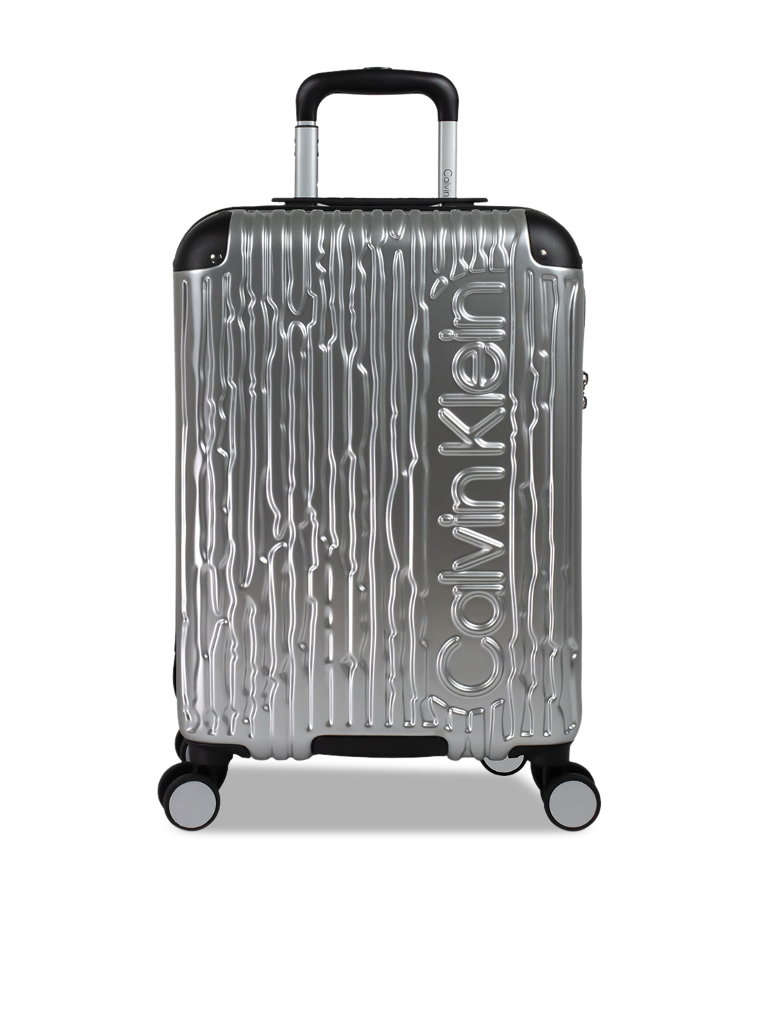 Buy Calvin Klein SNAKE RIDGE Range Silver Color Hard Cabin Luggage