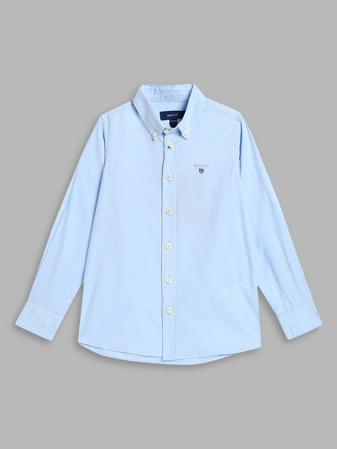 Gant Boys Blue Graphic Round Neck Sweatshirt