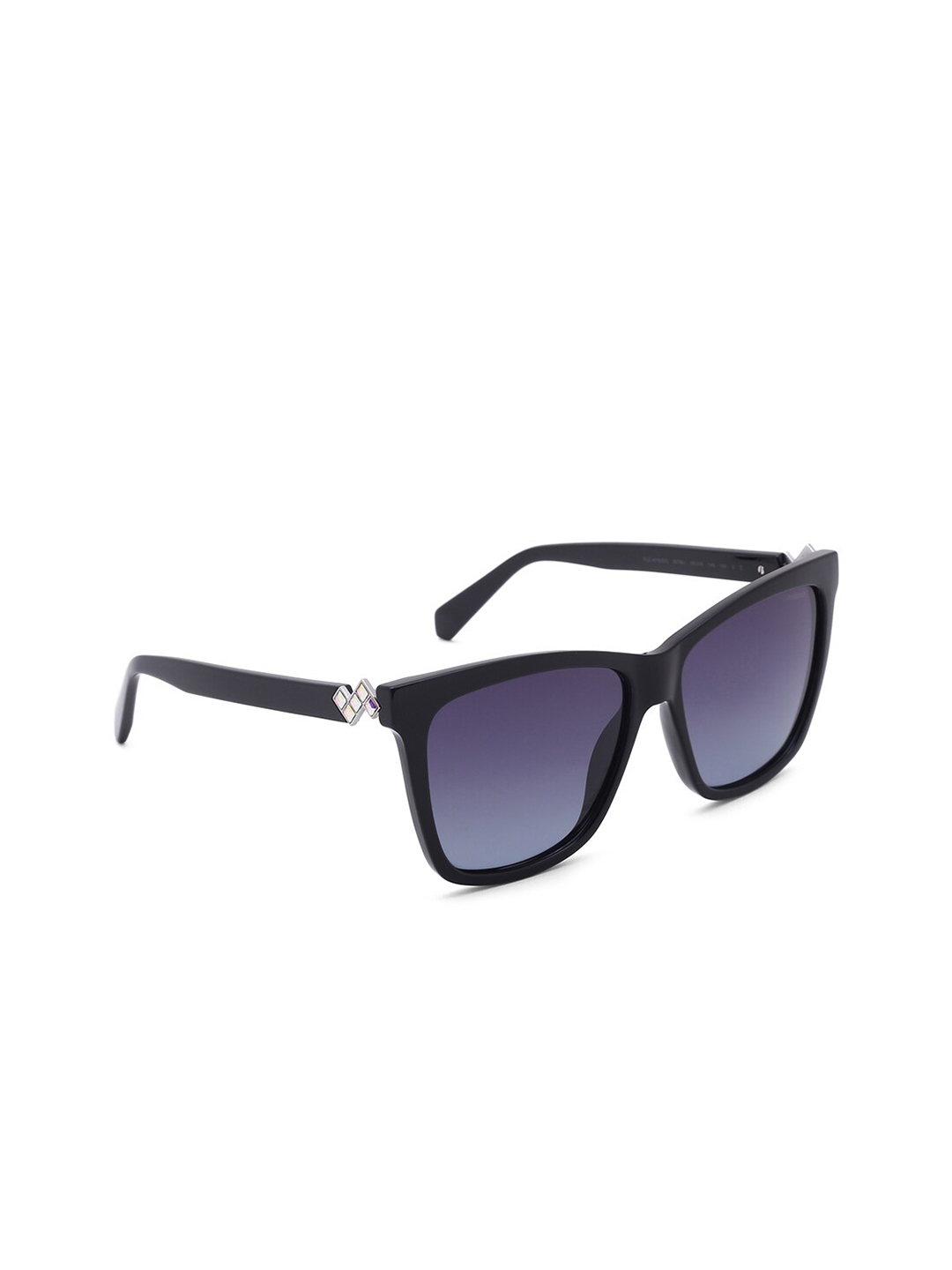 Buy Polaroid Women Purple Lens Black Wayfarer Sunglasses With Uv