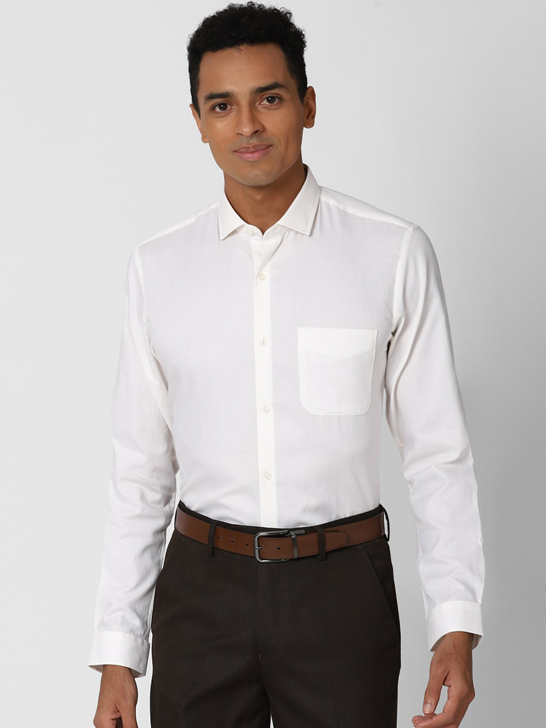 Buy Peter England Men White Slim Fit Formal Shirt Shirts for Men