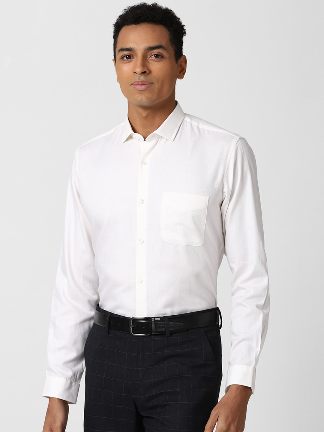 Buy Peter England Men White Opaque Formal Shirt Shirts for Men