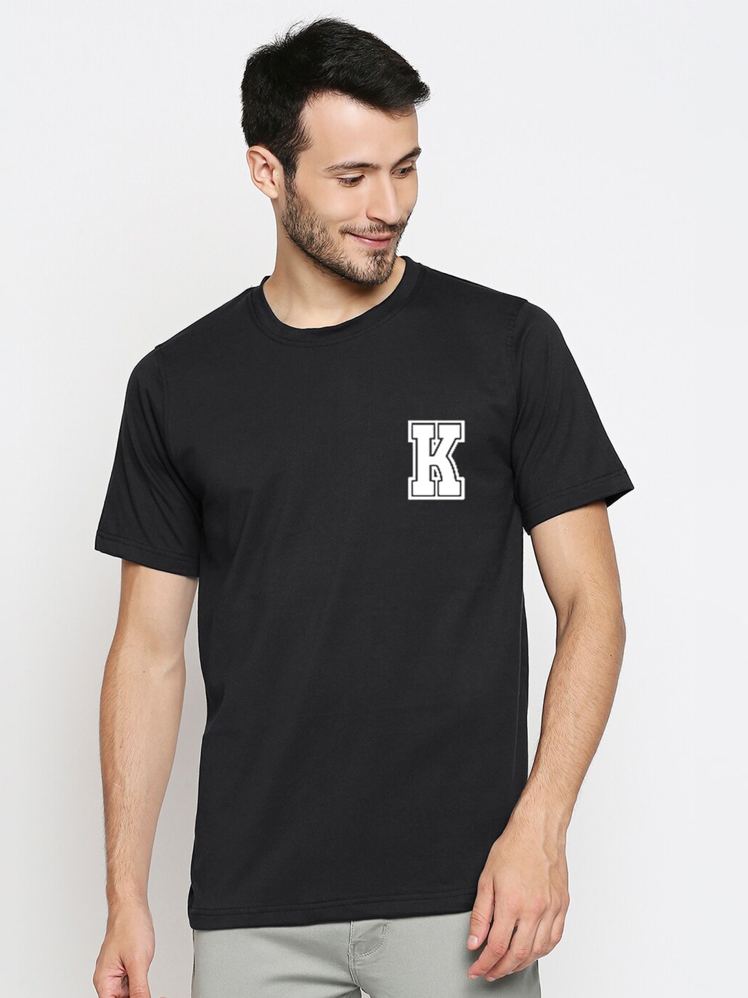 Buy Blacksmith Men Black White Typography Printed Pure Cotton T Shirt ...
