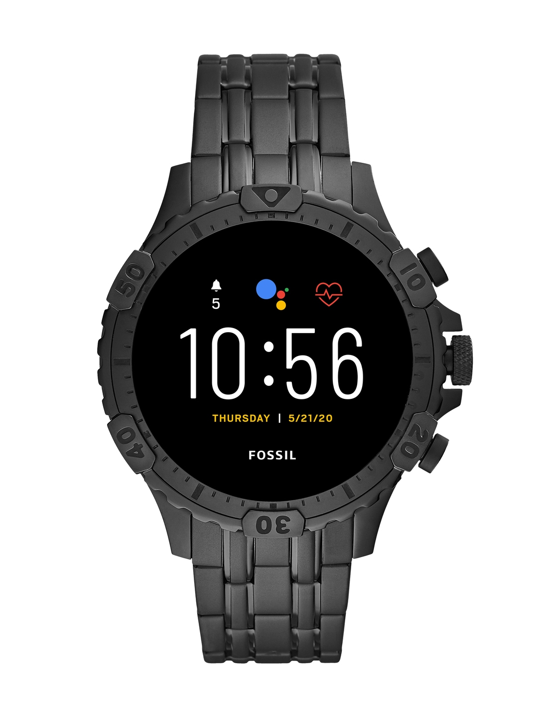 fossil garrett hr black
