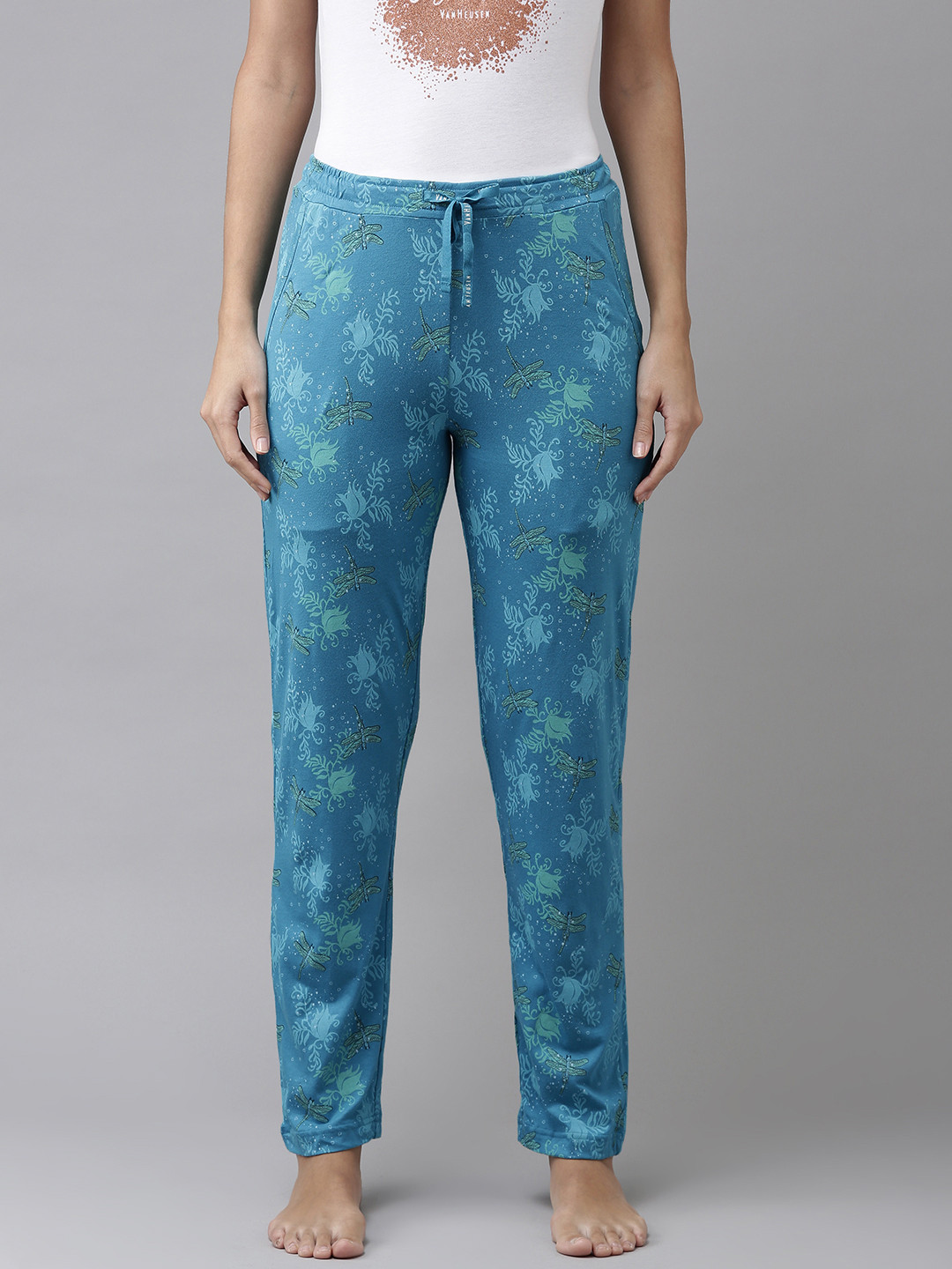 Buy Van Heusen Women Printed Superior Drape Ultra Soft Lounge Pants