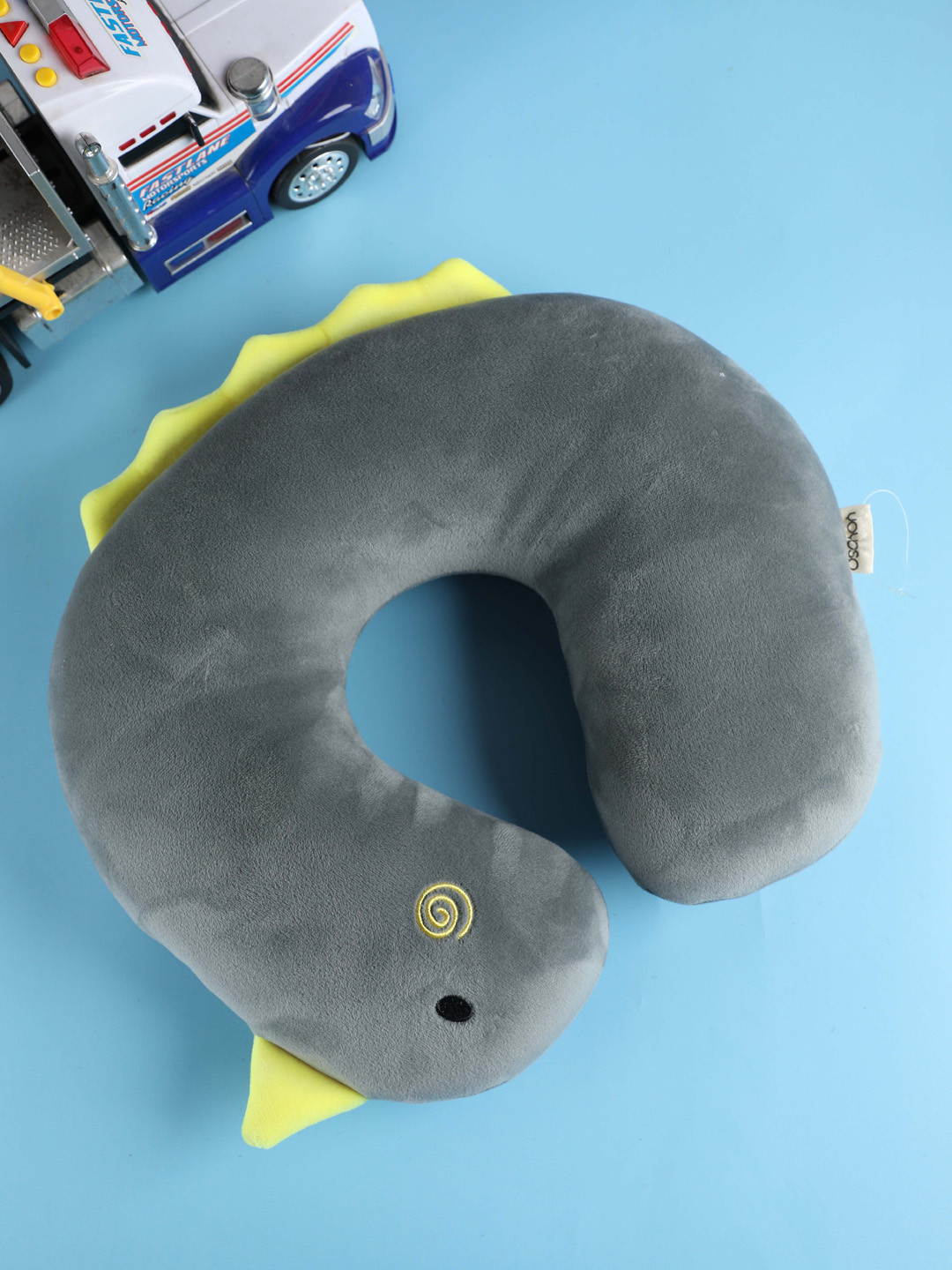 Buy YOYOSO Grey Solid Dinosaur Shaped Neck Pillow Pillows for Unisex