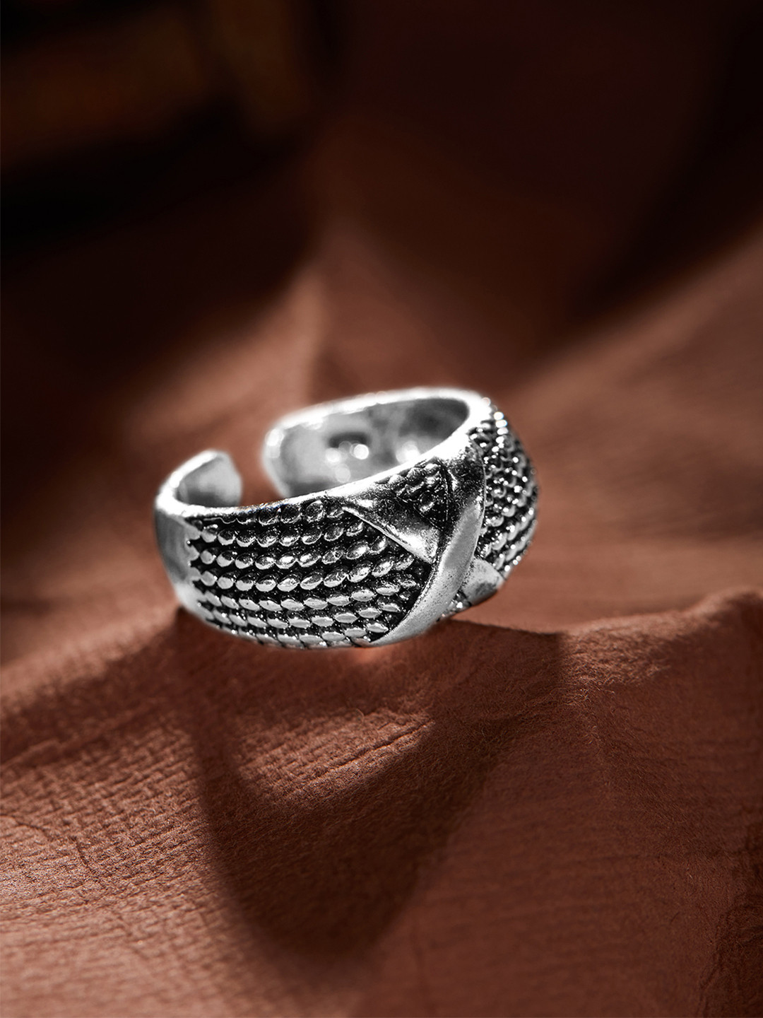 Myntra silver rings Clearance