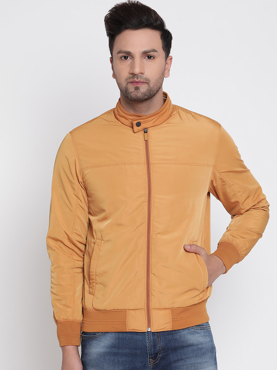 Buy METTLE Men Yellow Bomber Jacket Jackets for Men 15306250 Myntra