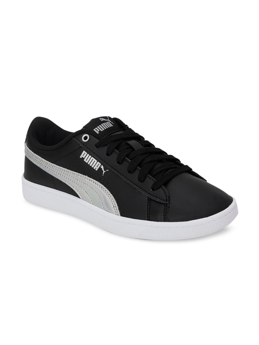 Buy Puma Girls Black & Grey Solid Regular Sneakers Casual Shoes for