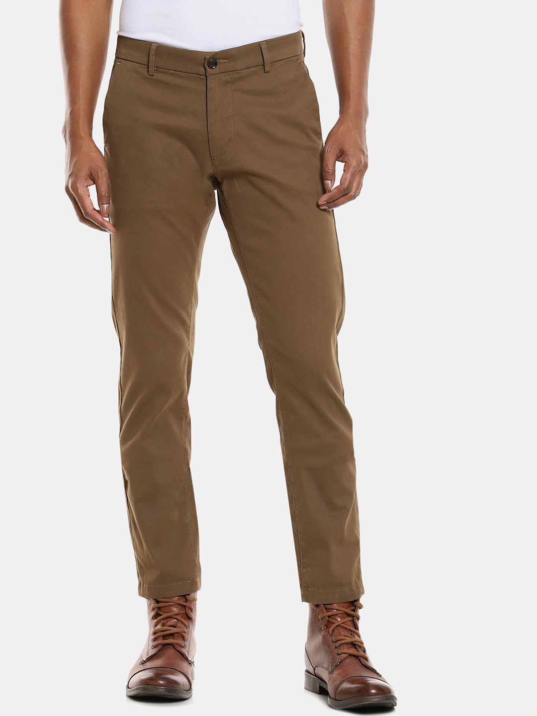 Buy Arrow Sport Men Brown Trousers - Trousers for Men 15317452 | Myntra