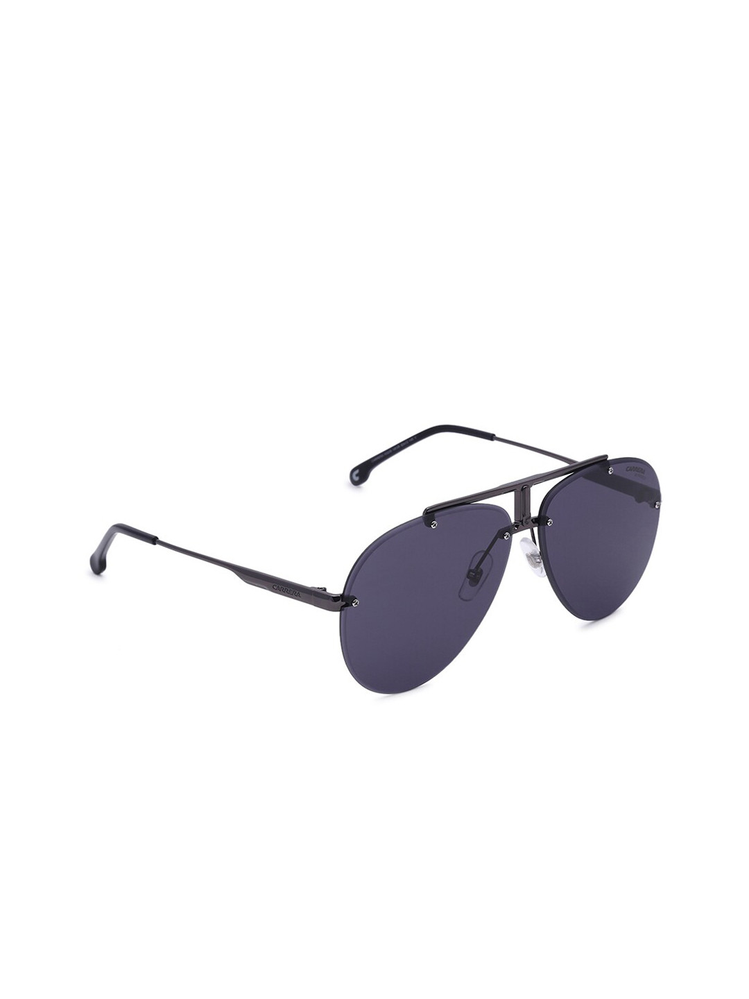 Buy Carrera Unisex Blue Lens & Gunmetal Toned Aviator Sunglasses With
