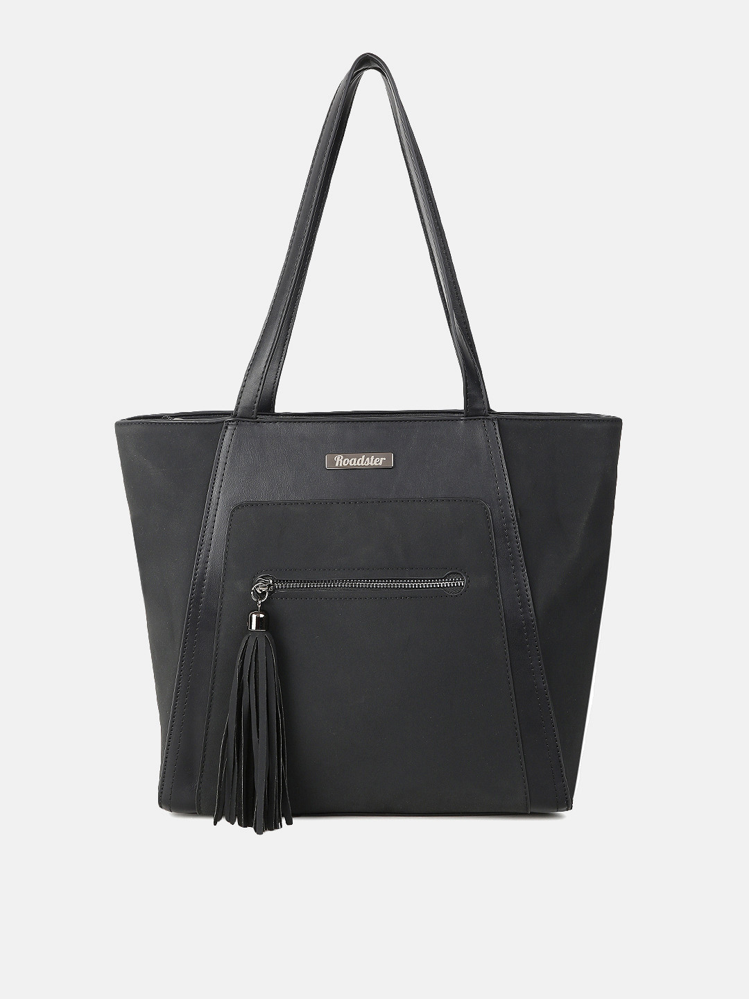 Buy Roadster Black Structured Shoulder Bag Handbags for Women