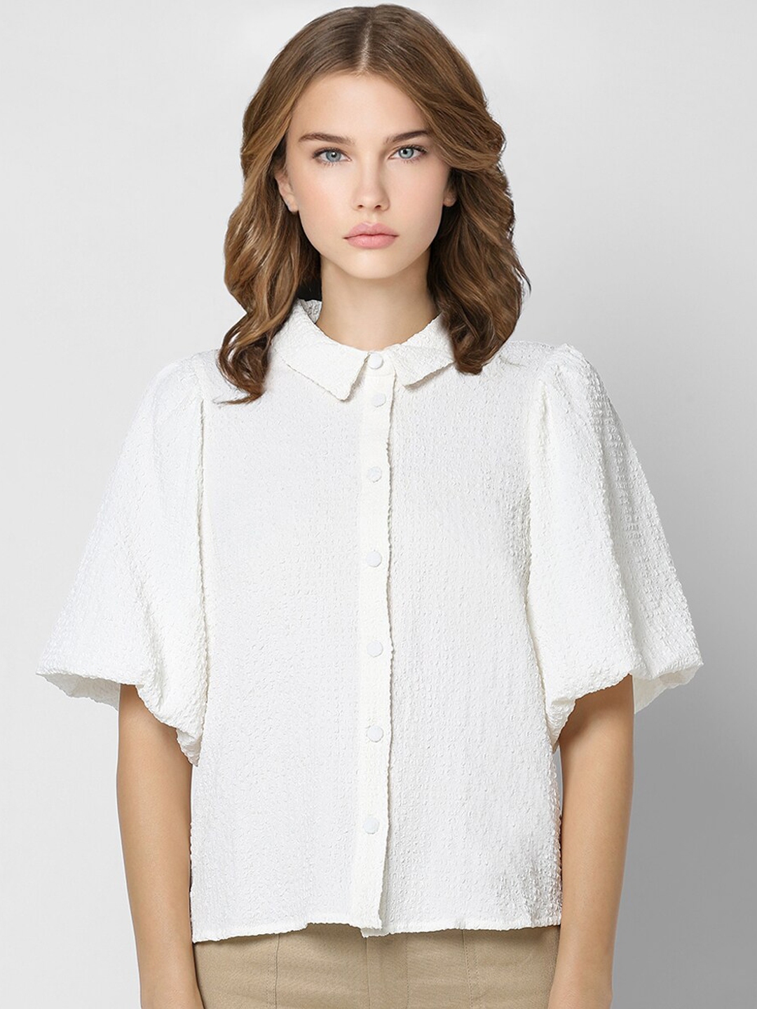 Buy ONLY Women White Casual Shirt - Shirts for Women 15324448 | Myntra