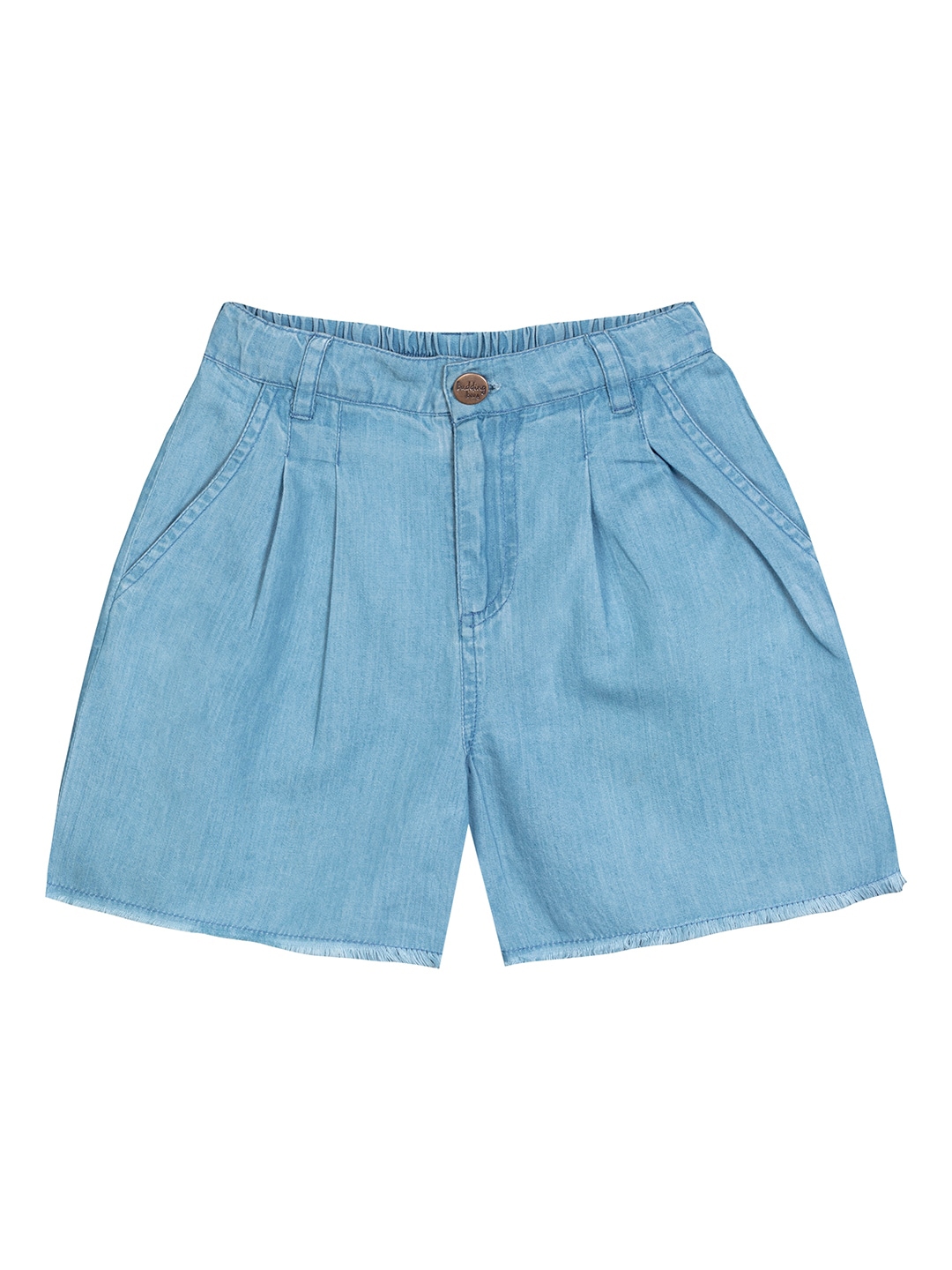 Buy Budding Bees Girls Blue Denim Shorts - Shorts for Girls 15338750 ...