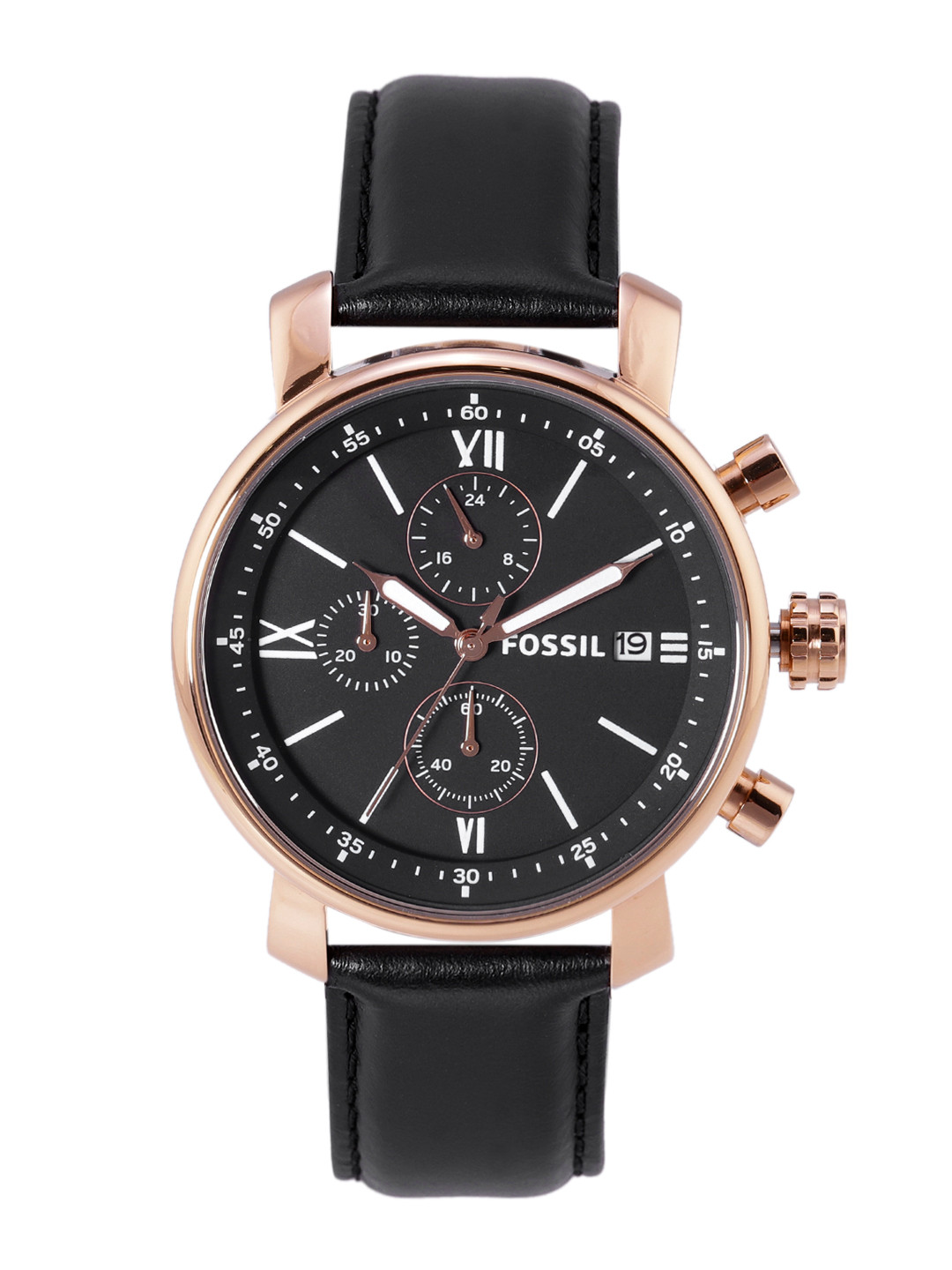 Buy Fossil Men Black Rhett Chronograph Watch BQ1008 Watches for Men