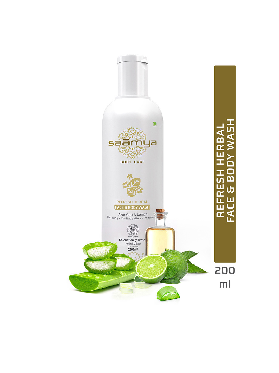 Buy Saamya Refresh Anti Bacterial Face & Body Wash 200ml Face Wash