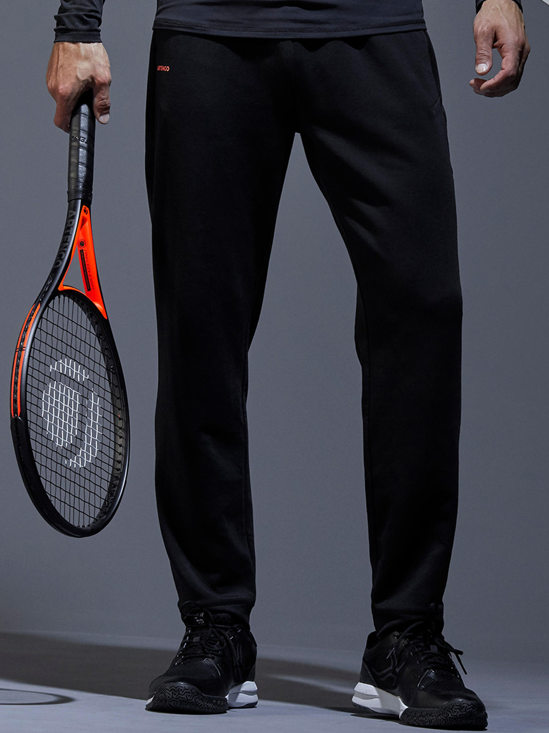 Buy Artengo By Decathlon Men Black Solid Tennis Track Pants Track