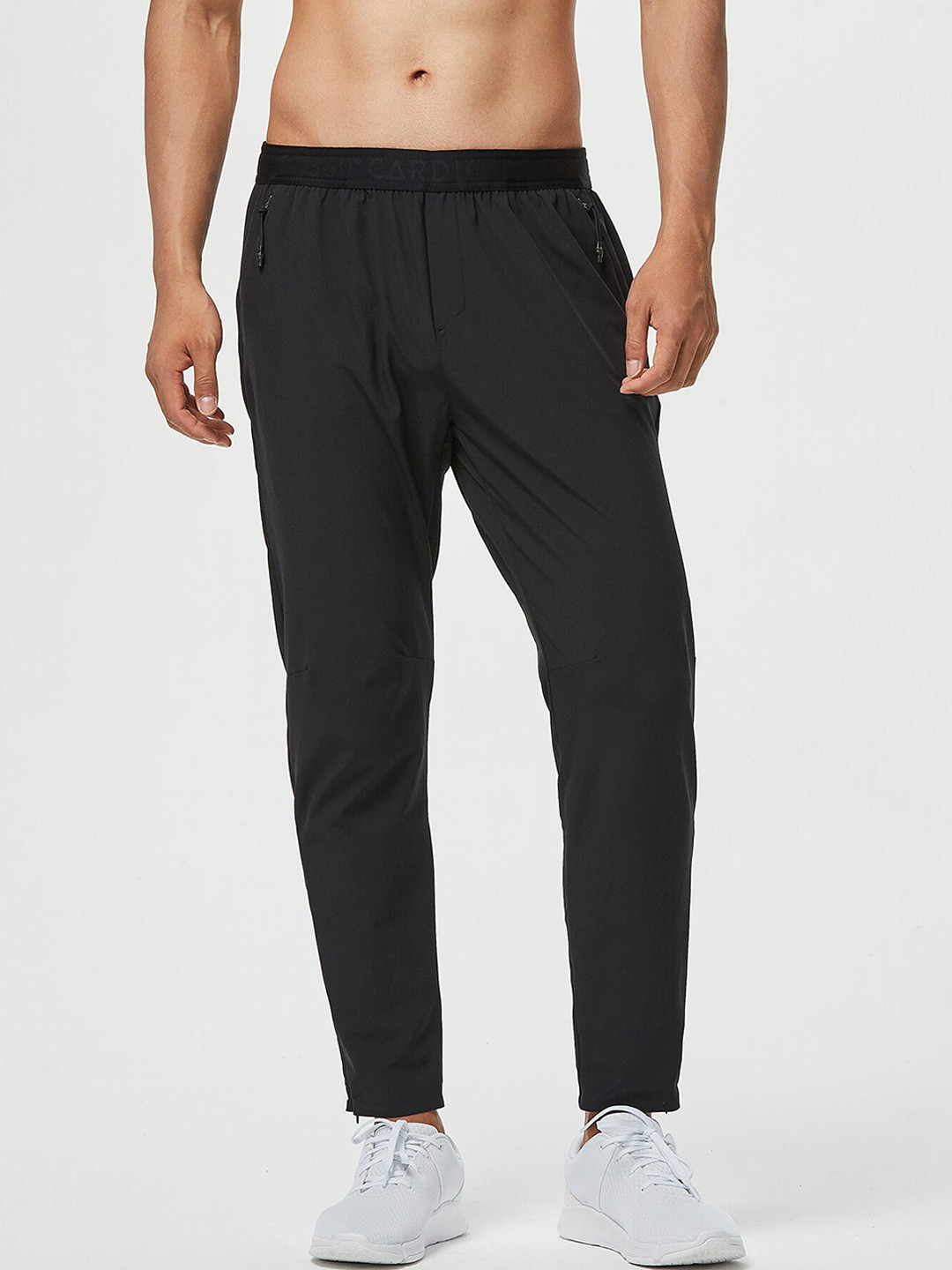 Buy Domyos By Decathlon Men Black Slim Fit Fitness Trackpant Track